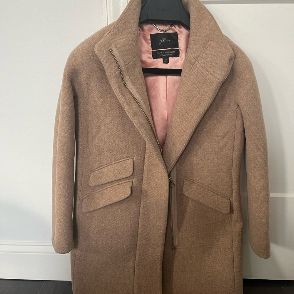 Jcrew Toscana coat in Italian stadium-cloth wool blend